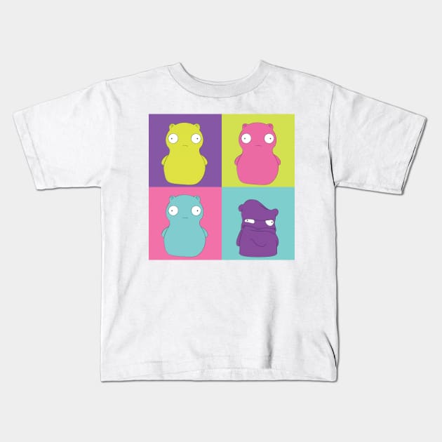 Kuchi Goes Pop Kids T-Shirt by gaysondesigns